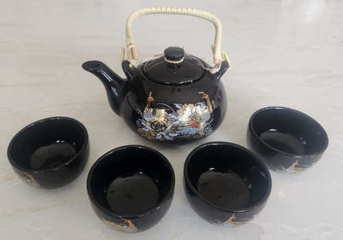 Vintage japanese black ceramic - japanese,